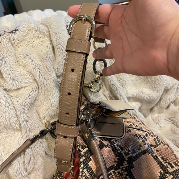 COACH Kristin embossed python leather hobo bag - Picture 14 of 16